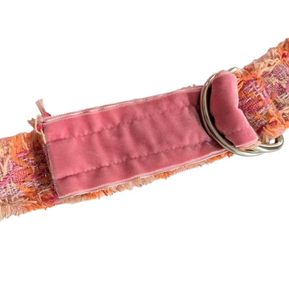 Loop de Loop Pink and Orange Tweed Belt - Picture 5 of 9